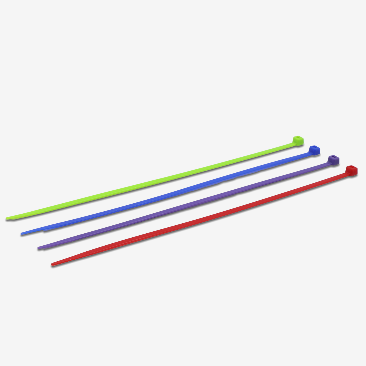 11" Standard Duty Multi-Color Cable Tie Set (100-Piece)
