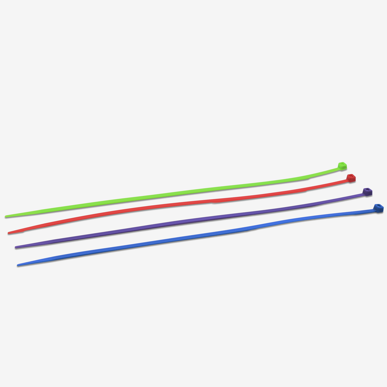 14" Standard Duty Multi-Color Cable Tie Set (100-Piece)