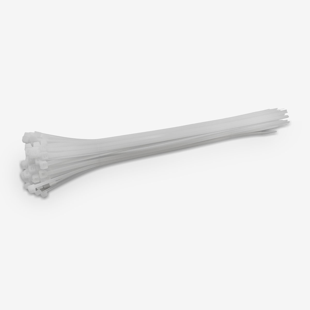 14" Standard Duty White Cable Tie Set (100-Piece)