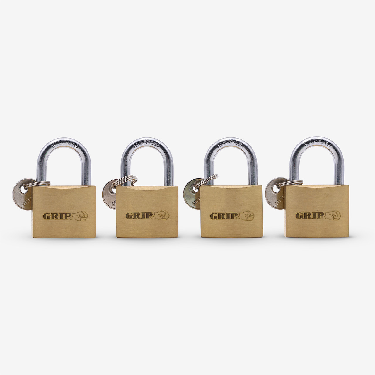 1-9/16" Brass Padlocks (4 Pack)