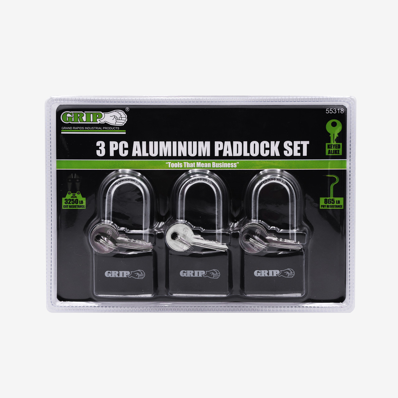 1-9/16" Padlocks (3 Pack)