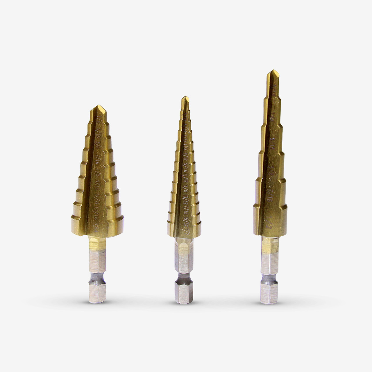 Step Drill Bit Set (3-Piece)