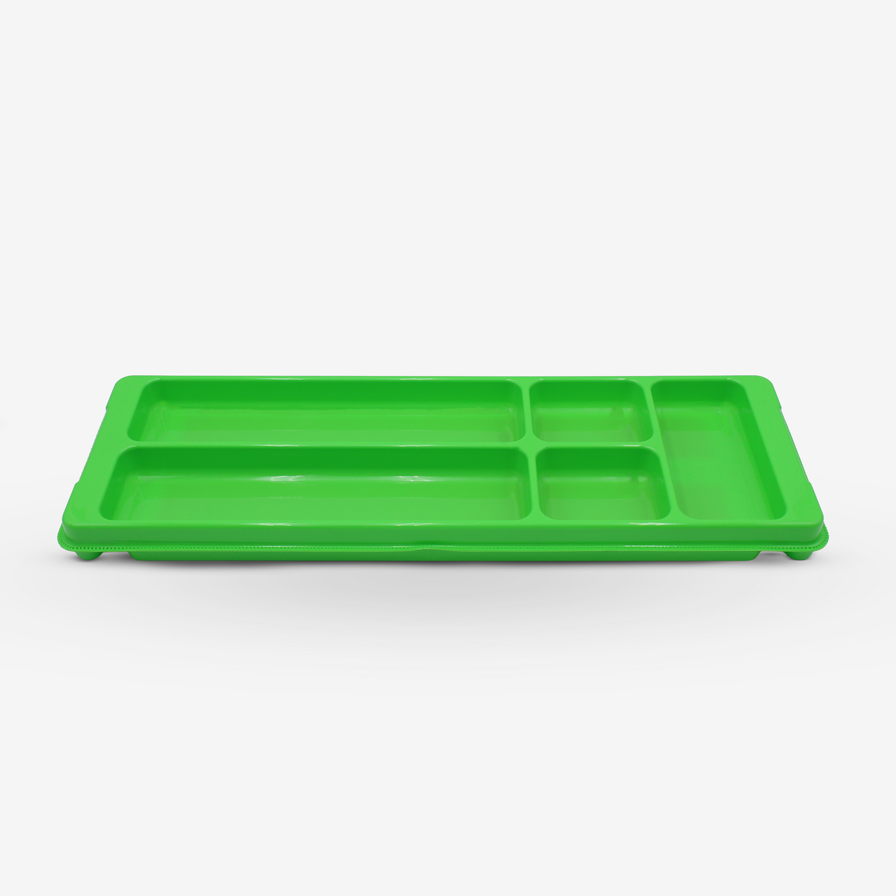 Large Divided Magnetic Tray (Green)