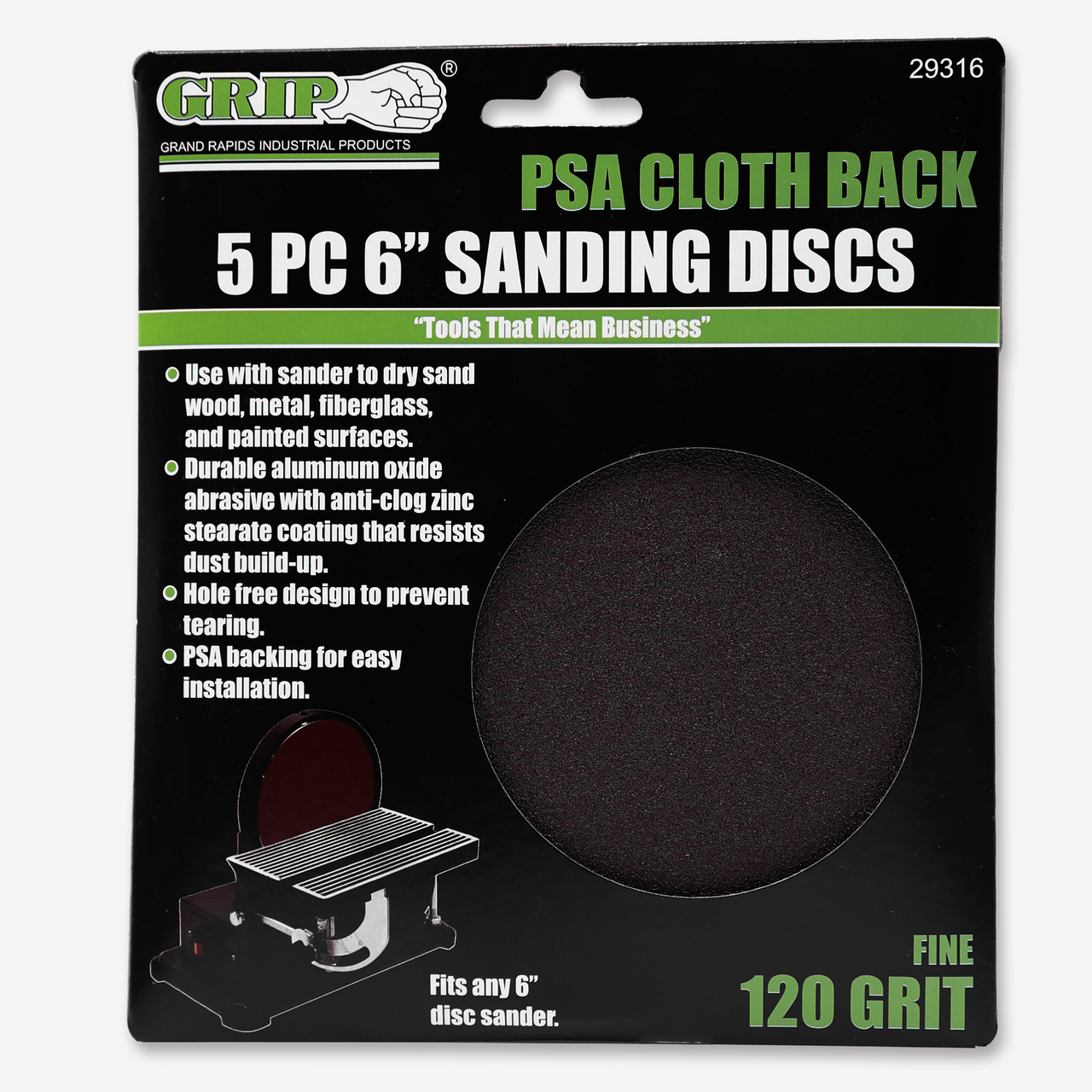 6" Psa Sanding Disc (5-Piece)