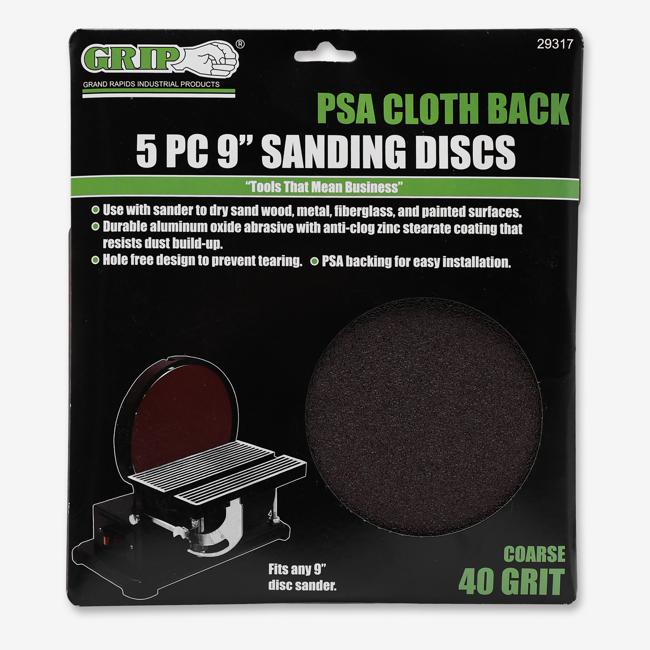 9" Psa Sanding Disc (5-Piece)