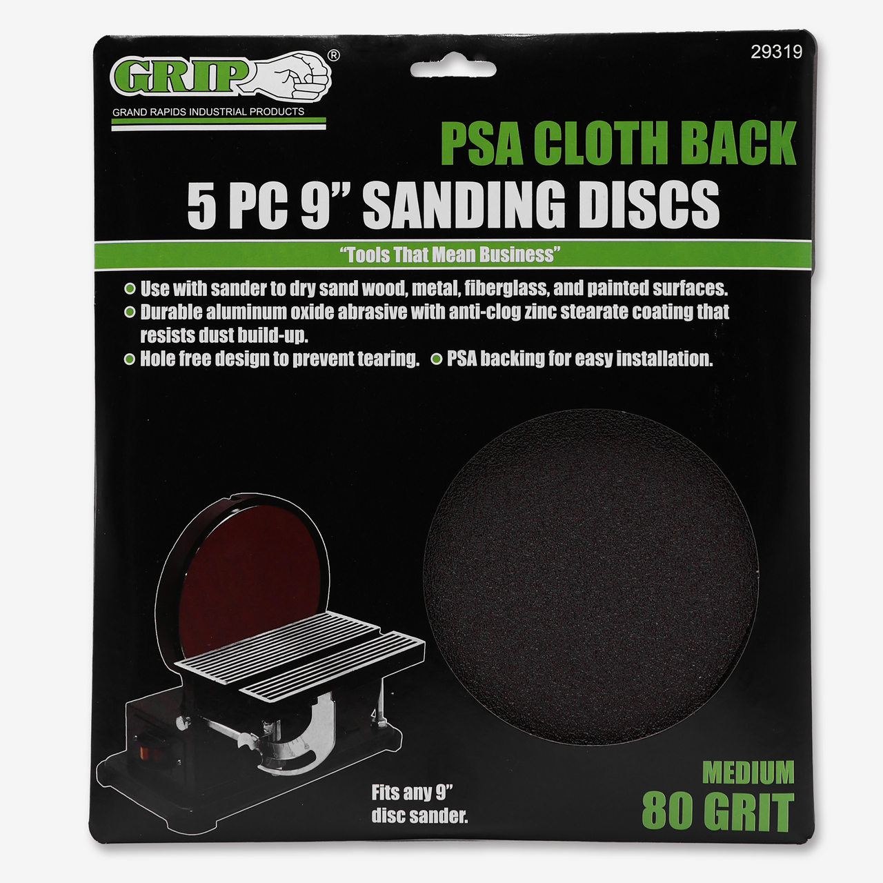 9" Psa Sanding Disc (5-Piece)