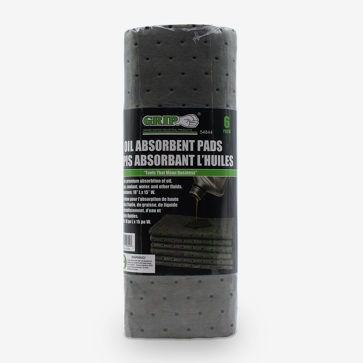Oil Absorbent Pads (6-Piece)