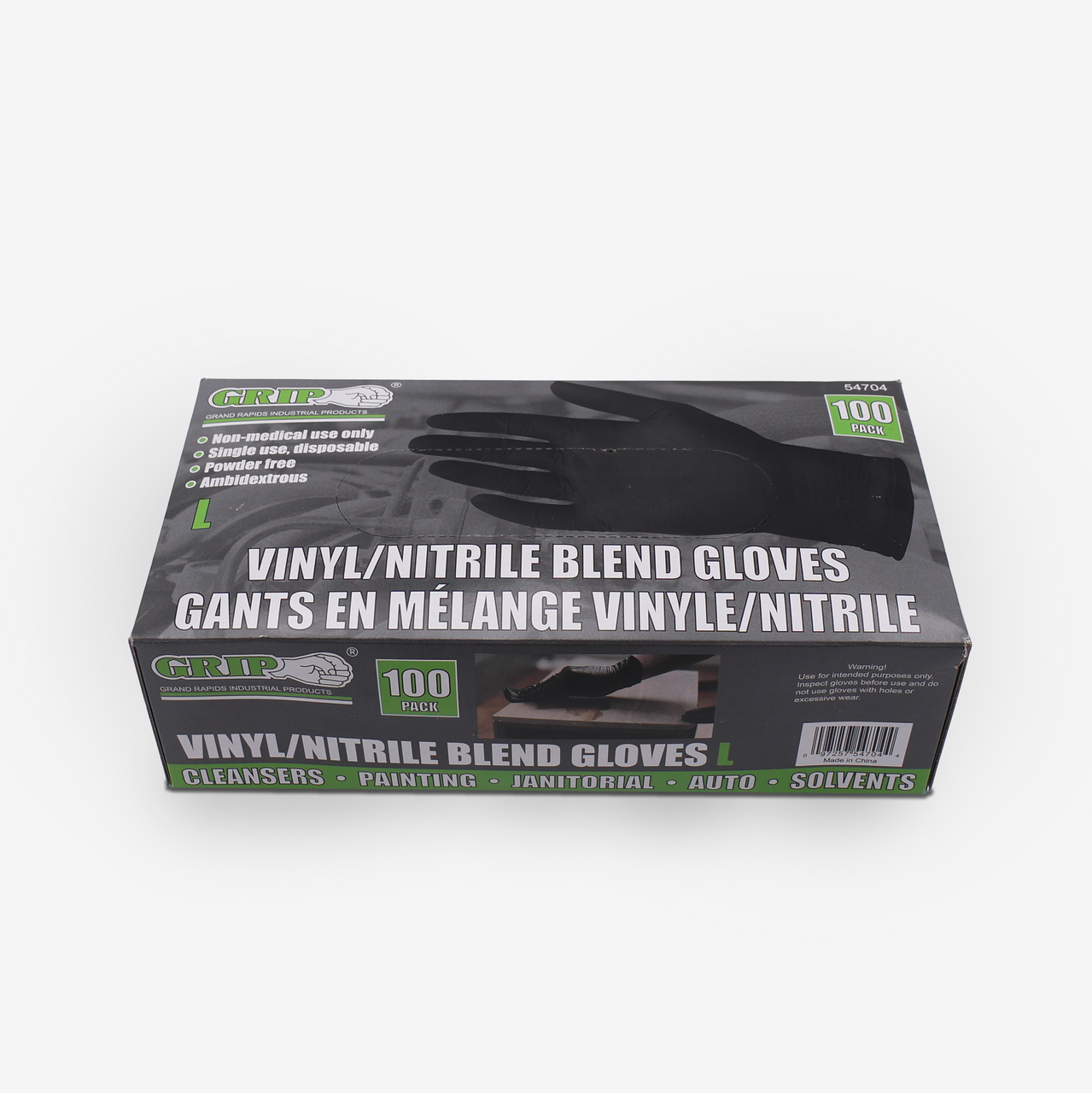 Black Disposable Vinyl/Nitrile Gloves (100 Count)