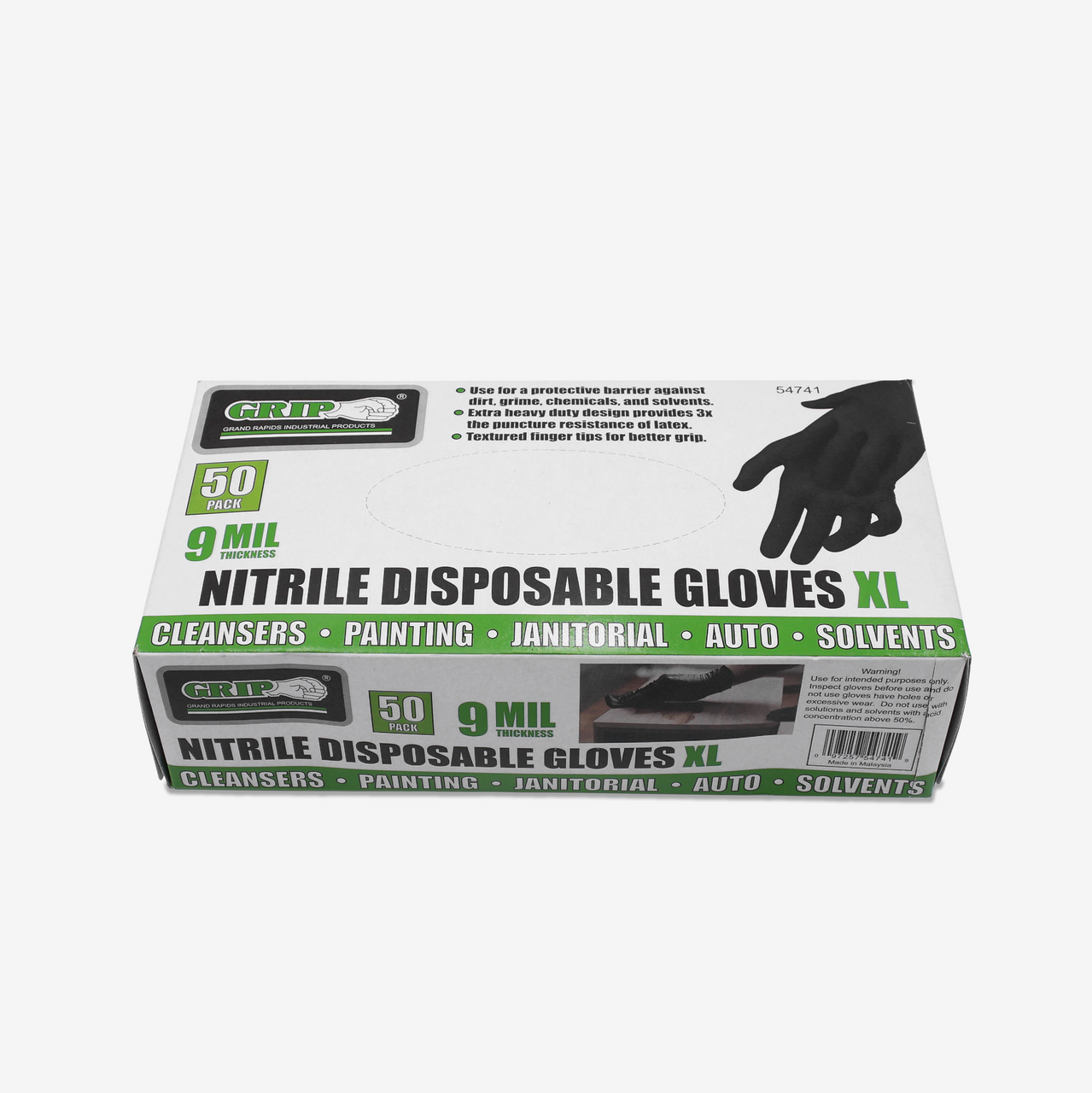 Black Disposable 9 Mil Nitrile Gloves (100 Count)