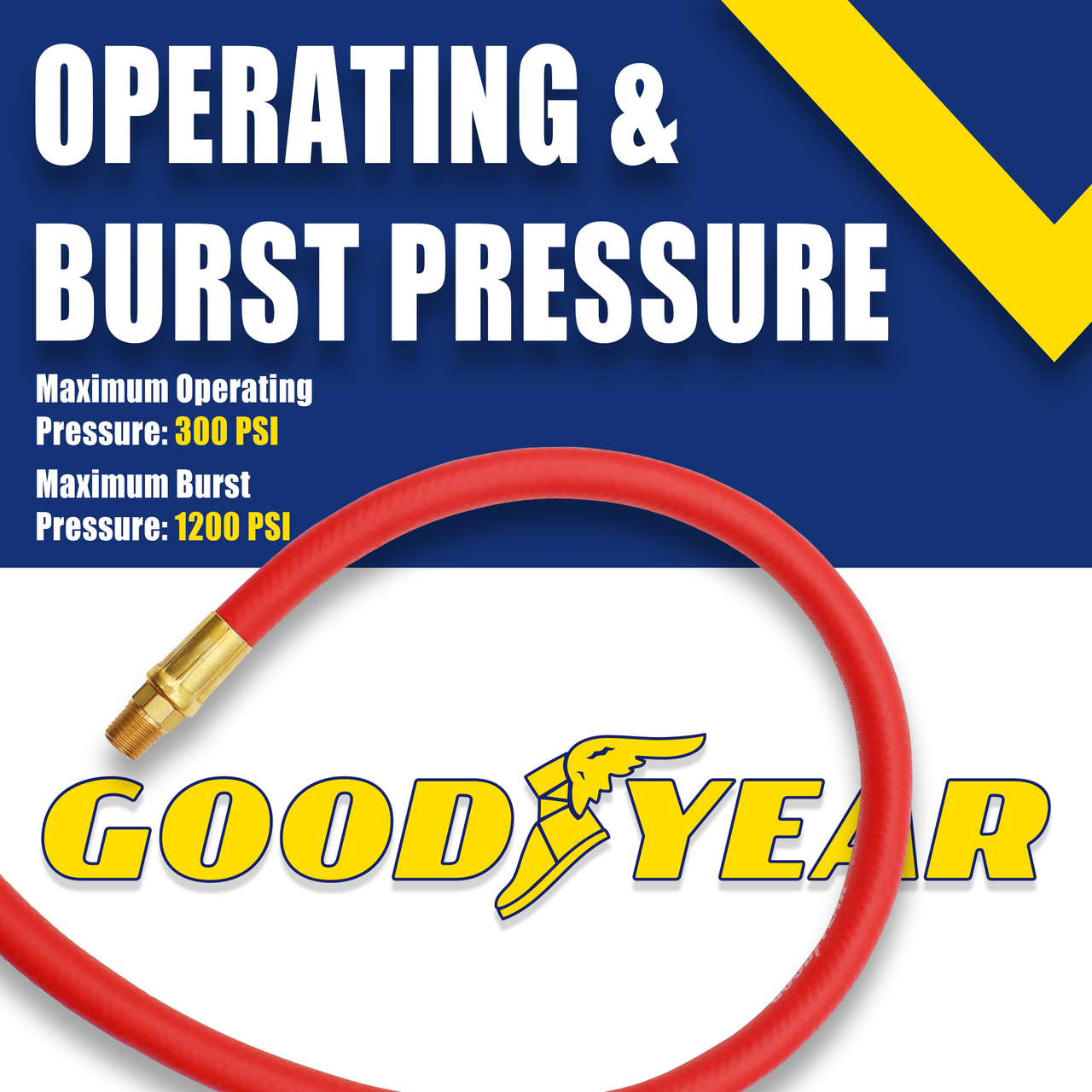 50' x 3/8" Hybrid Air Hose