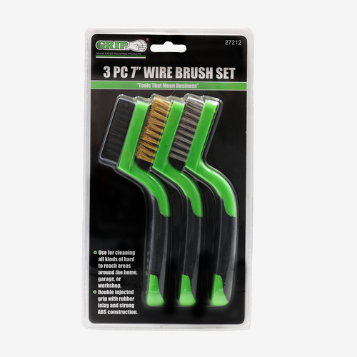 7" Mini Wire Brush Set (3-Piece)