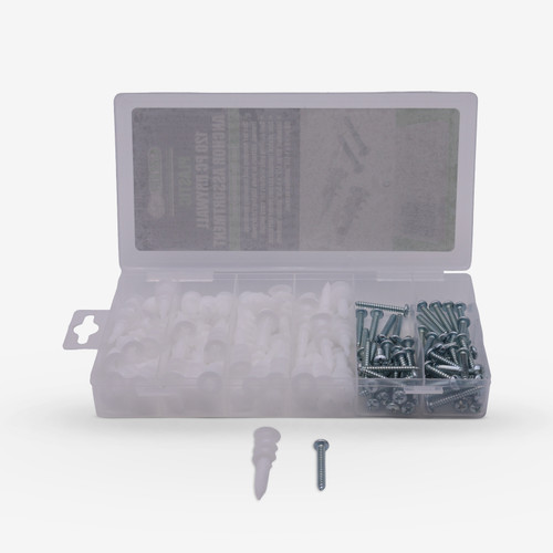Plastic Drywall Anchor Assortment (120-Piece)