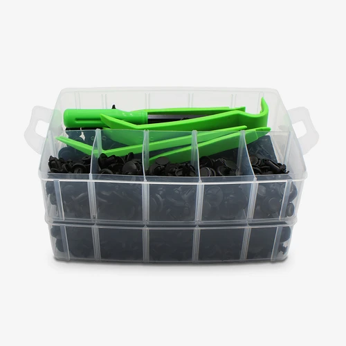 Car Retainer Push Clip Assortment (665-Piece)