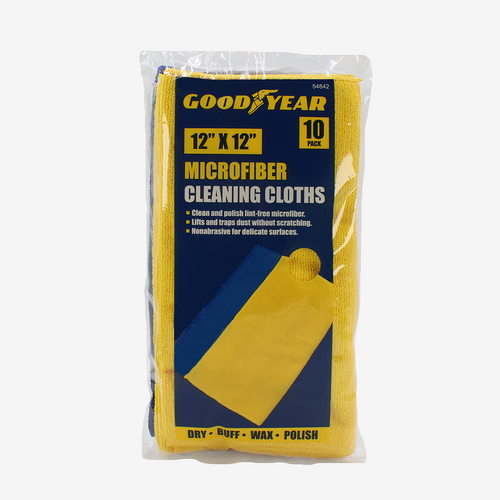 Goodyear Microfiber Cleaning Cloths (10-Pack)