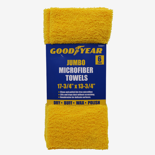 Goodyear Jumbo Microfiber Towels (6-Pack)