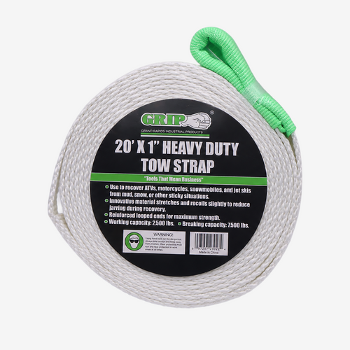 20' x 1" Heavy Duty Tow Strap