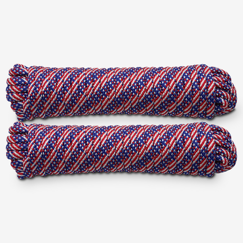 3/8" x  50' American Flag Rope (2-Piece)
