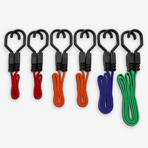 Flat Bungee Set (6-Piece)