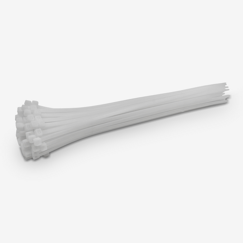 11" Standard Duty White Cable Tie Set (100-Piece)