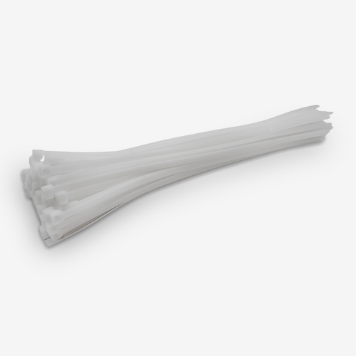 14" Heavy Duty White Cable Tie Set (100-Piece)