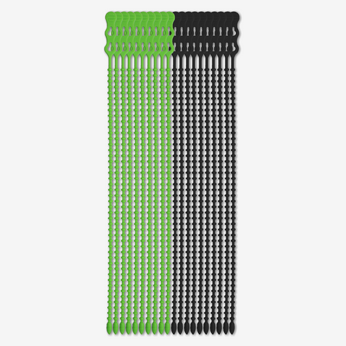 12" Beaded Cable Ties (20-Piece)