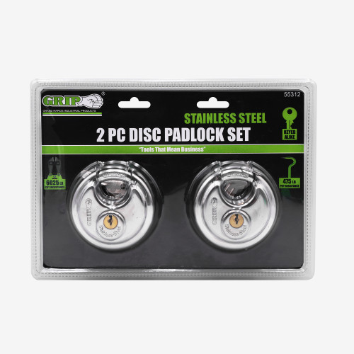 2-3/4" Disc Padlock (2 Pack)
