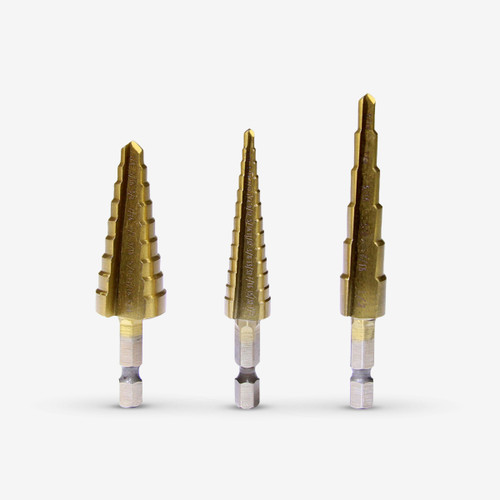 Step Drill Bit Set (3-Piece)