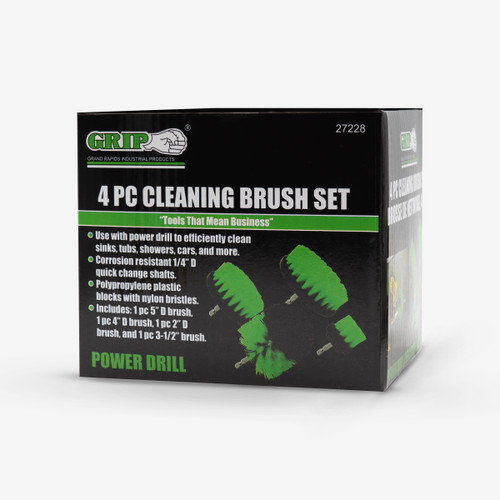 Power Drill Cleaning Brush Set (4-Piece)