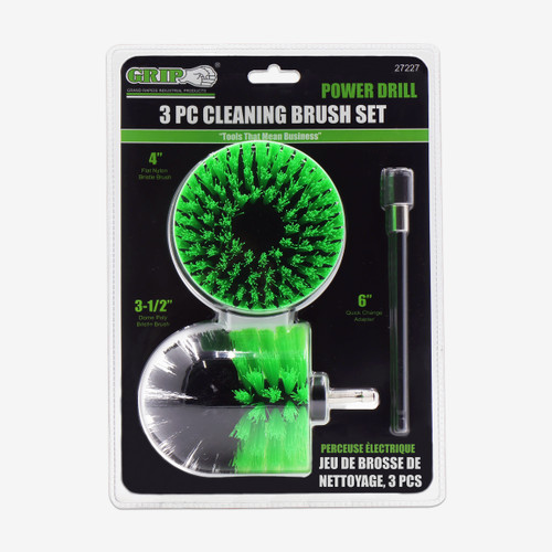 Power Drill Cleaning Brush Set (3-Piece)