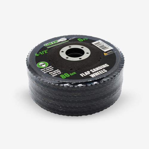 4 1/2" x 7/8 Flap Disc 80 Grit (6-Piece)