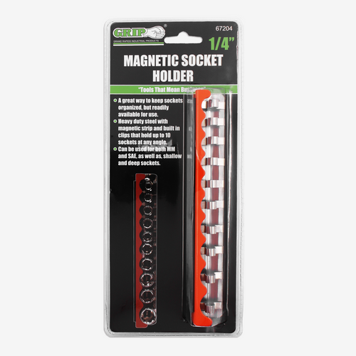 1/4" Magnetic Socket Holder W/Clips