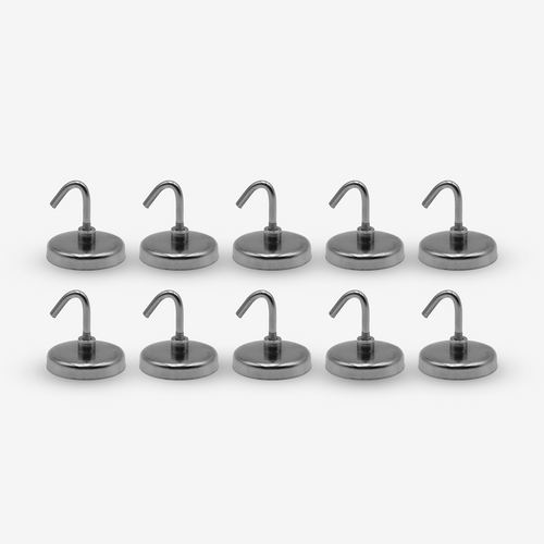 1-1/2" Magnetic Hook Set (10-Piece)