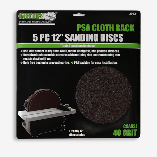 12" Psa Sanding Disc (5-Piece)