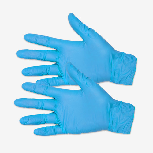 Blue Disposable Vinyl/Nitrile Gloves (100 Count)
