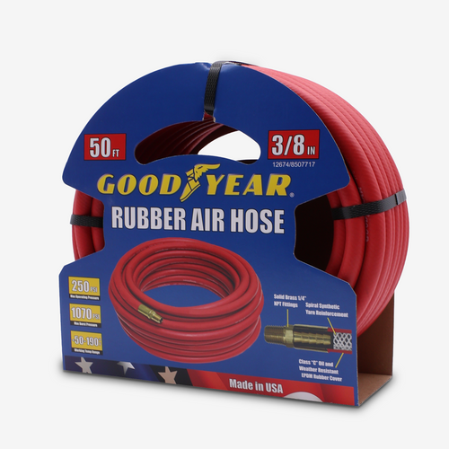 50' x 3/8" Rubber Air Hose