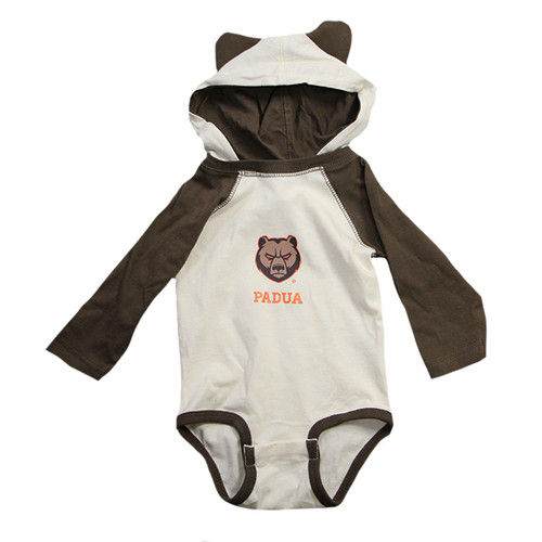 Hooded Infant Onesie w/ Bear Ears