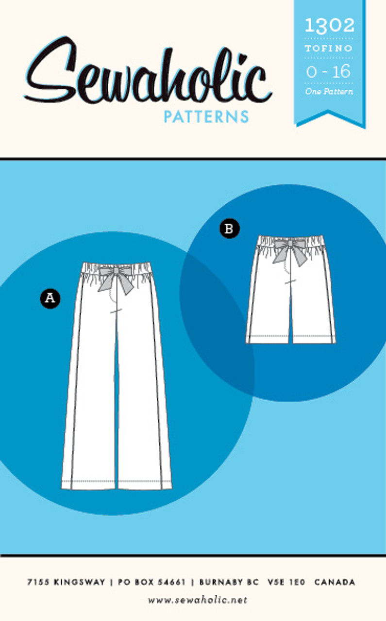 Tofino Pants PDF Pattern - Sewaholic Patterns