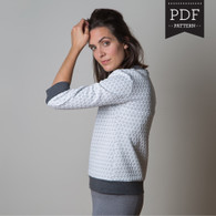 Fraser Sweatshirt by Sewaholic Patterns, View A