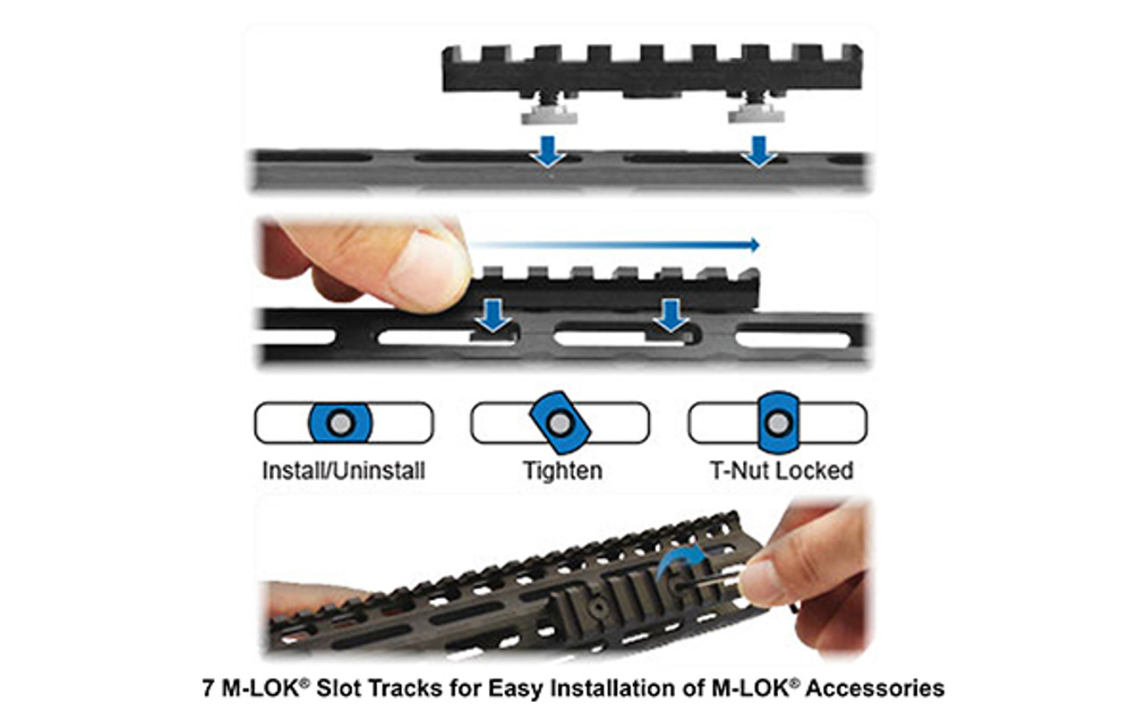 UTG Pro M-LOK Free Float Handguard - 10"