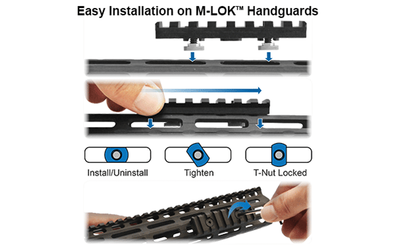 UTG Pro M-LOK Rail Section - 1.57" (4 Slots)