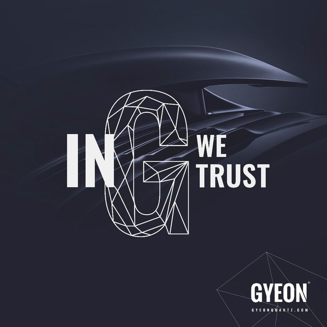 Gyeon - Banner / In G we trust / right side logo