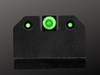 R3D Tritium Night Sights, low light green