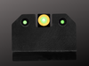 R3D Glock  Night Sights, low light orange