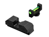 PSA fiber optic sights, green, standard height