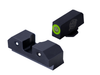 R3D Tritium Glock Sights Green