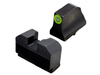 Minimalist Walther PDP suppressor sights green
