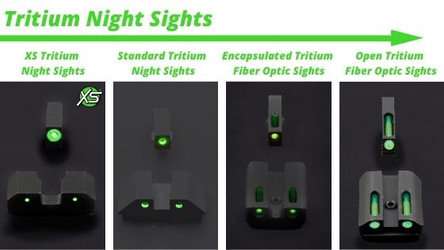 Tritium Night Sights vs. Tritium Fiber Optic Night Sights