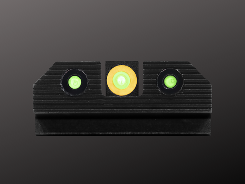 glock 19 night sights, r3d 2.0 orange, tritium, low light glock 19 night sights, r3d 2.0 orange, tritium, low light
