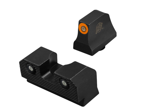 glock night sights, R3D 2.0 orange, tritium, bright light, suppressor height glock night sights, R3D 2.0 orange, tritium, bright light, suppressor height