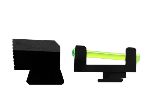glock fiber optic sights, green, standard height, profile